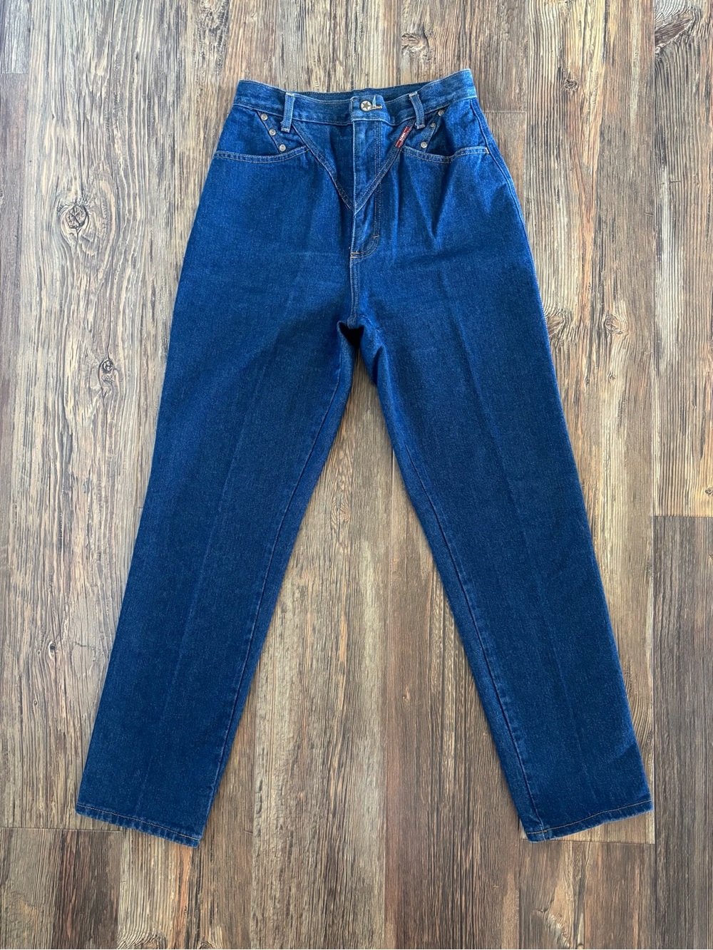 Vtg Ozark Mountain Bareback Western Jeans Womens 11/12 Blue High Waist Cowgirl